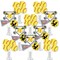 Big Dot of Happiness Grand Slam - Fastpitch Softball - Birthday Party or Baby Shower Centerpiece Sticks - Showstopper Table Toppers - 35 Pieces